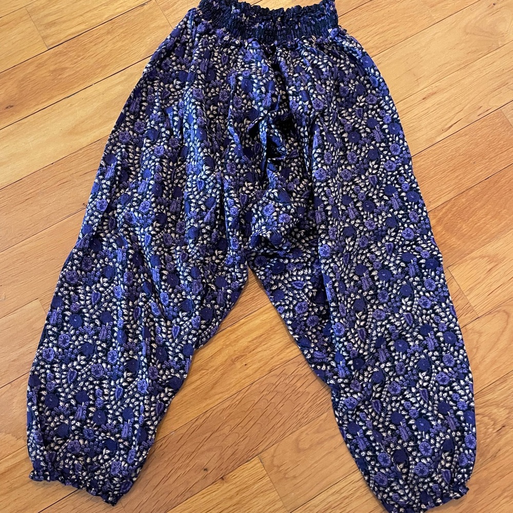 Ulla Johnson pull on elastic waist cotton harem pants